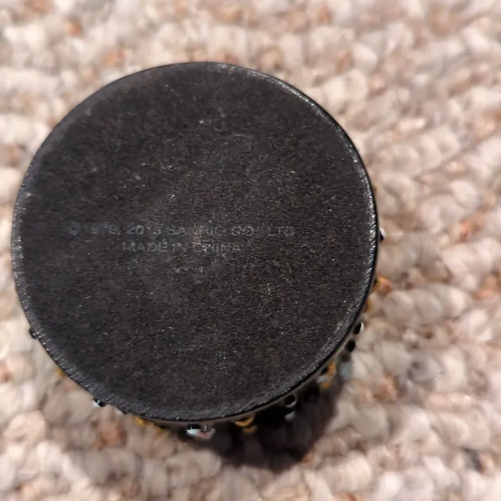 Sanrio Hello Kitty Trinket Box Black Gems Studded Glitter Glam